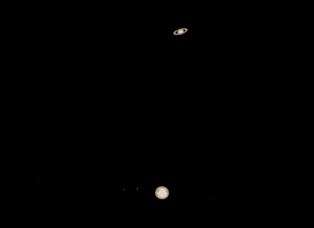 Saturn and Jupiter Conjunction