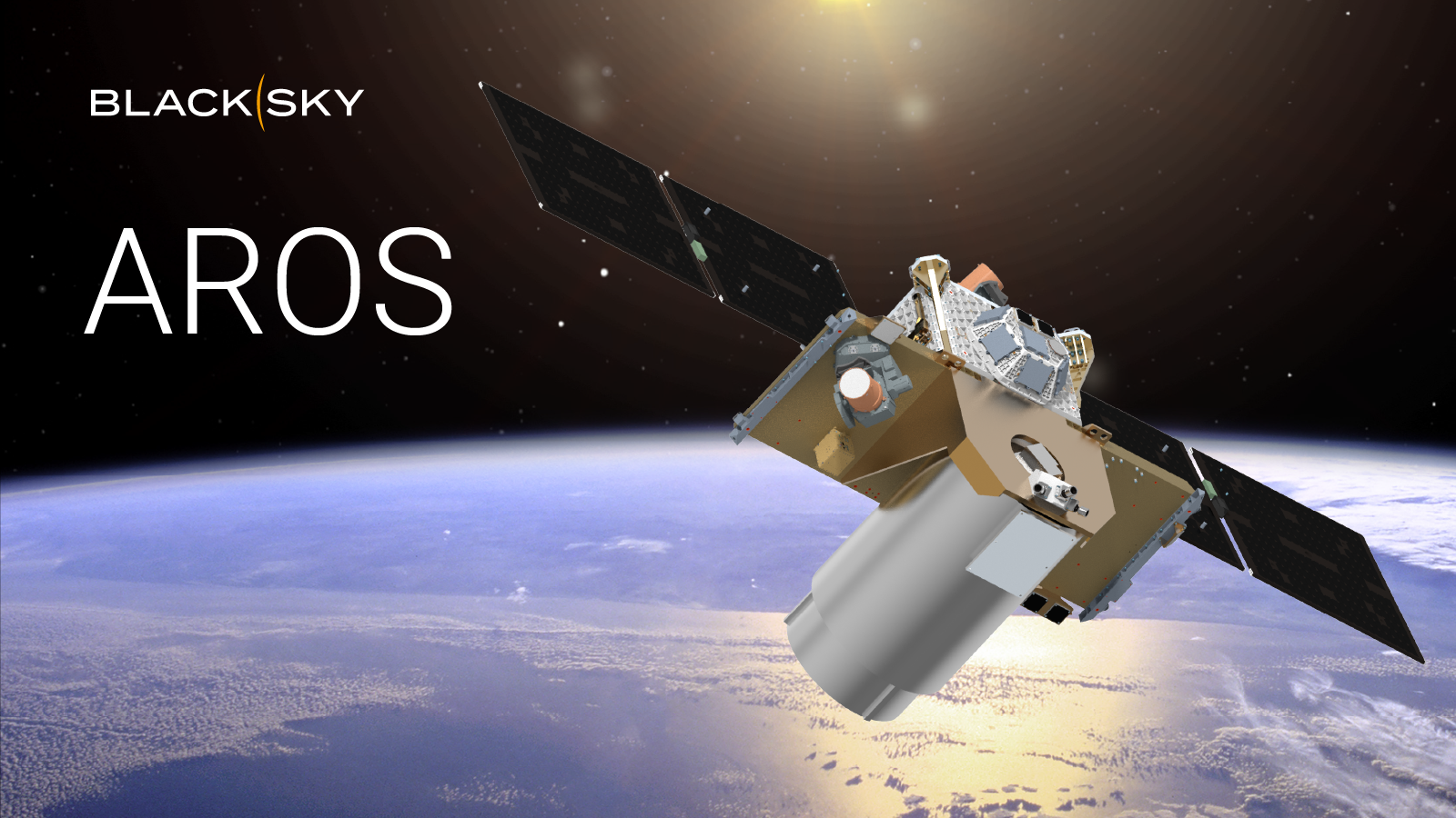 Artist rendering of BlackSky AROS Satellite